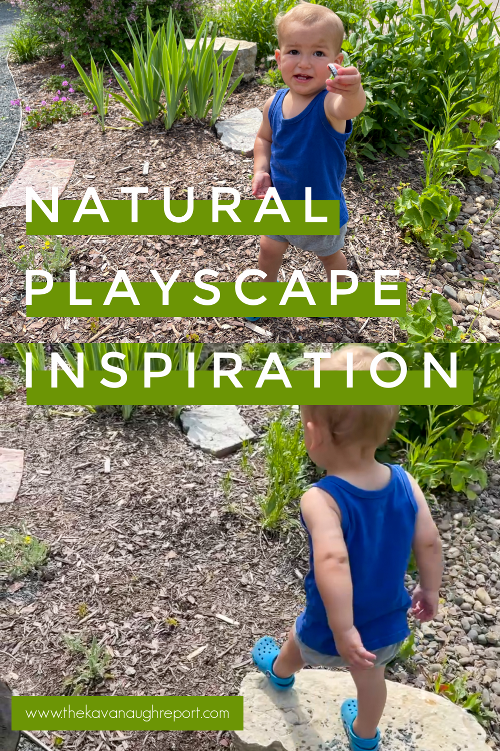 Here is some inspiration for a Montessori inspired natural playscape and backyard playground.