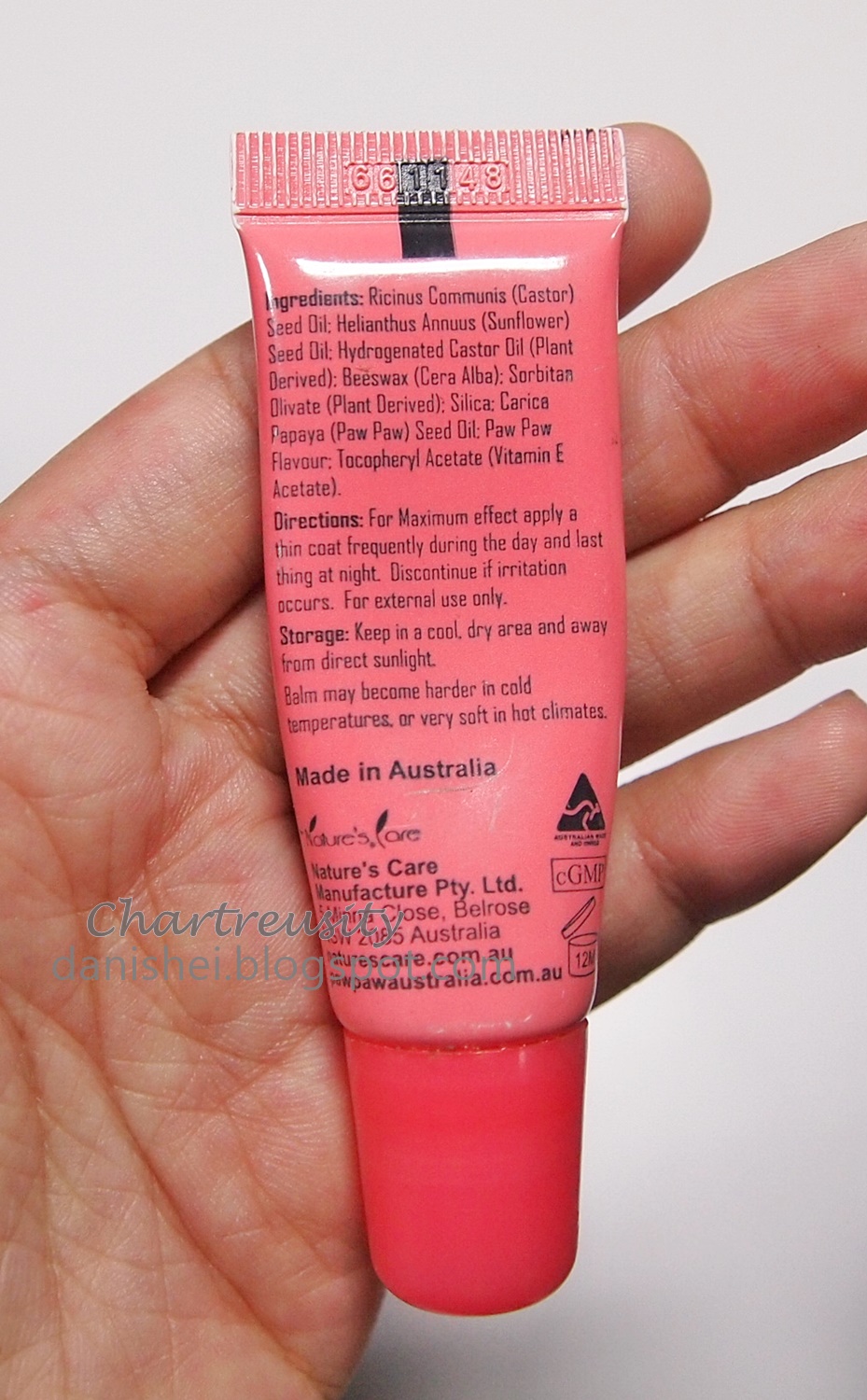 chartreusity Review Nature's Care Paw Paw Lip Balm