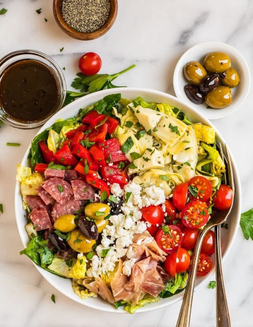 INTERNATIONAL:  Italy:  Antipasto Salad for the 4th of July!