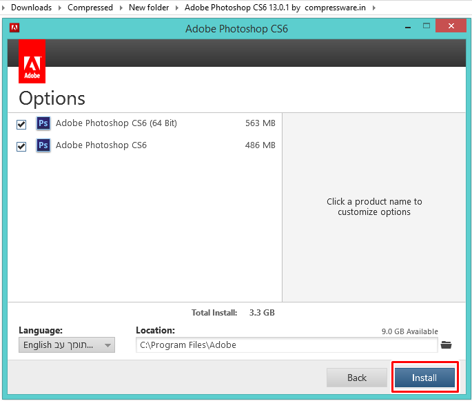 adobe photoshop how to zip file for download