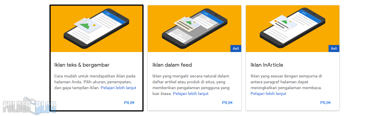 Cara membuat iklan Adsense berbentuk Tombol Link