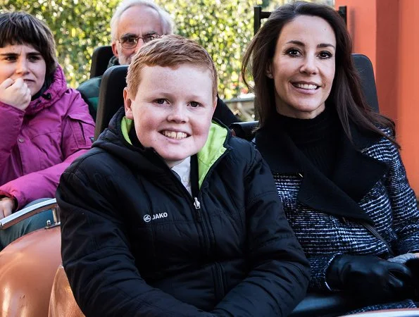 Danish Princess Marie visited Tivoli Amusement Park together with autistic children and their families