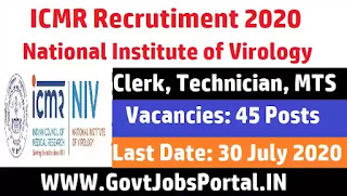 ICMR Recruitment 2020