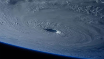 Eye of a typhoon