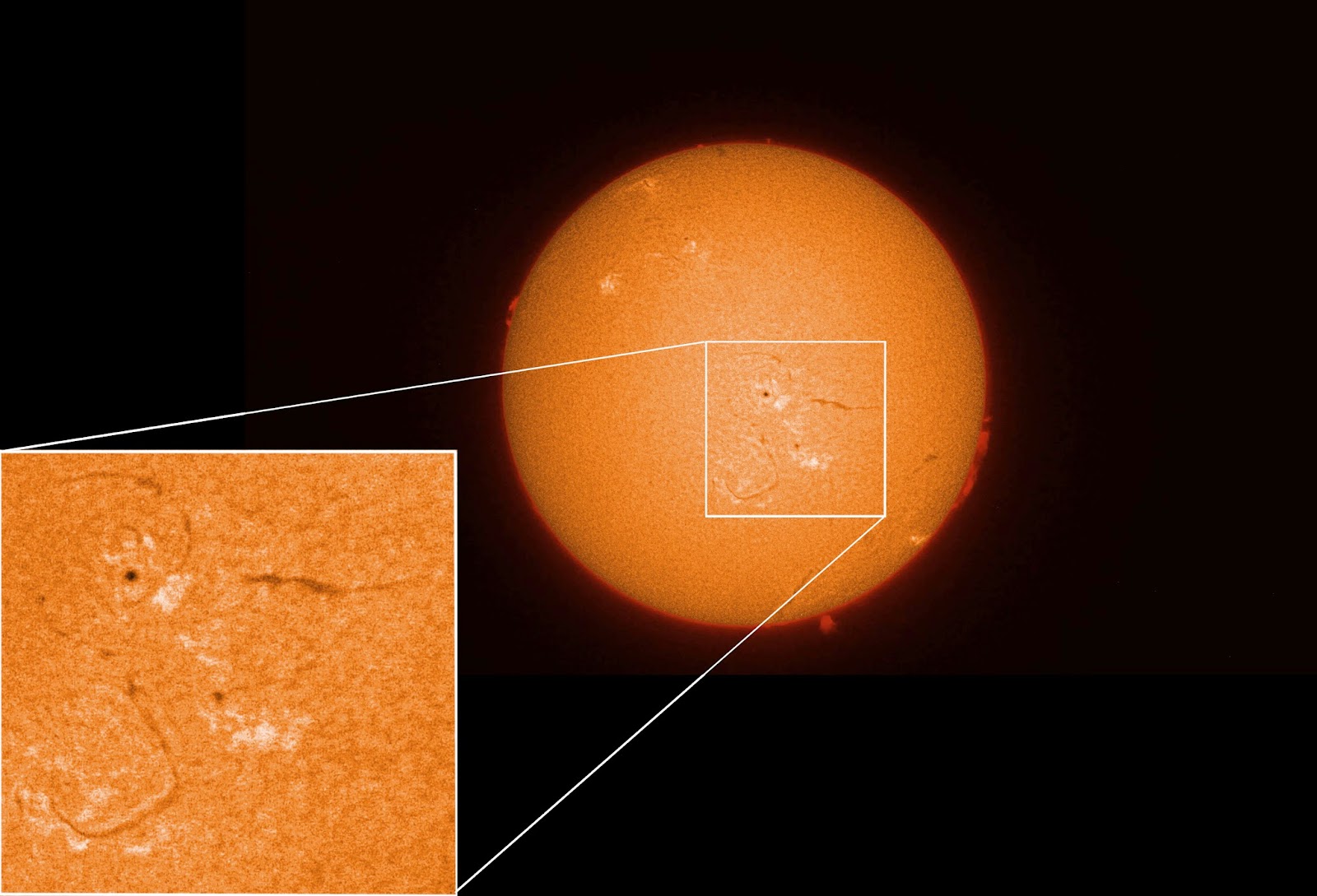 The Sun In H-Alpha On August 22nd, 2014 - AstroMadness.com