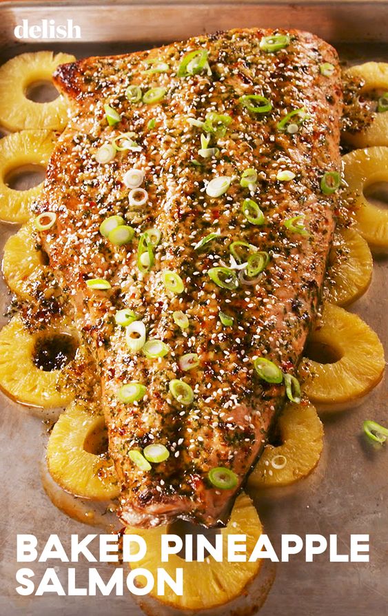 Baked Pineapple Salmon Priscilla Macis Healthy Food