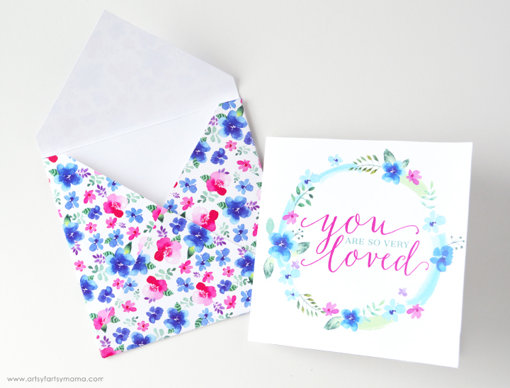 Free Printable "You Are Loved" Card Set