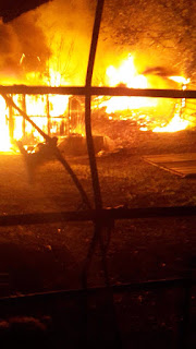 Incendio en Sopelana (Sopela), en 2015.