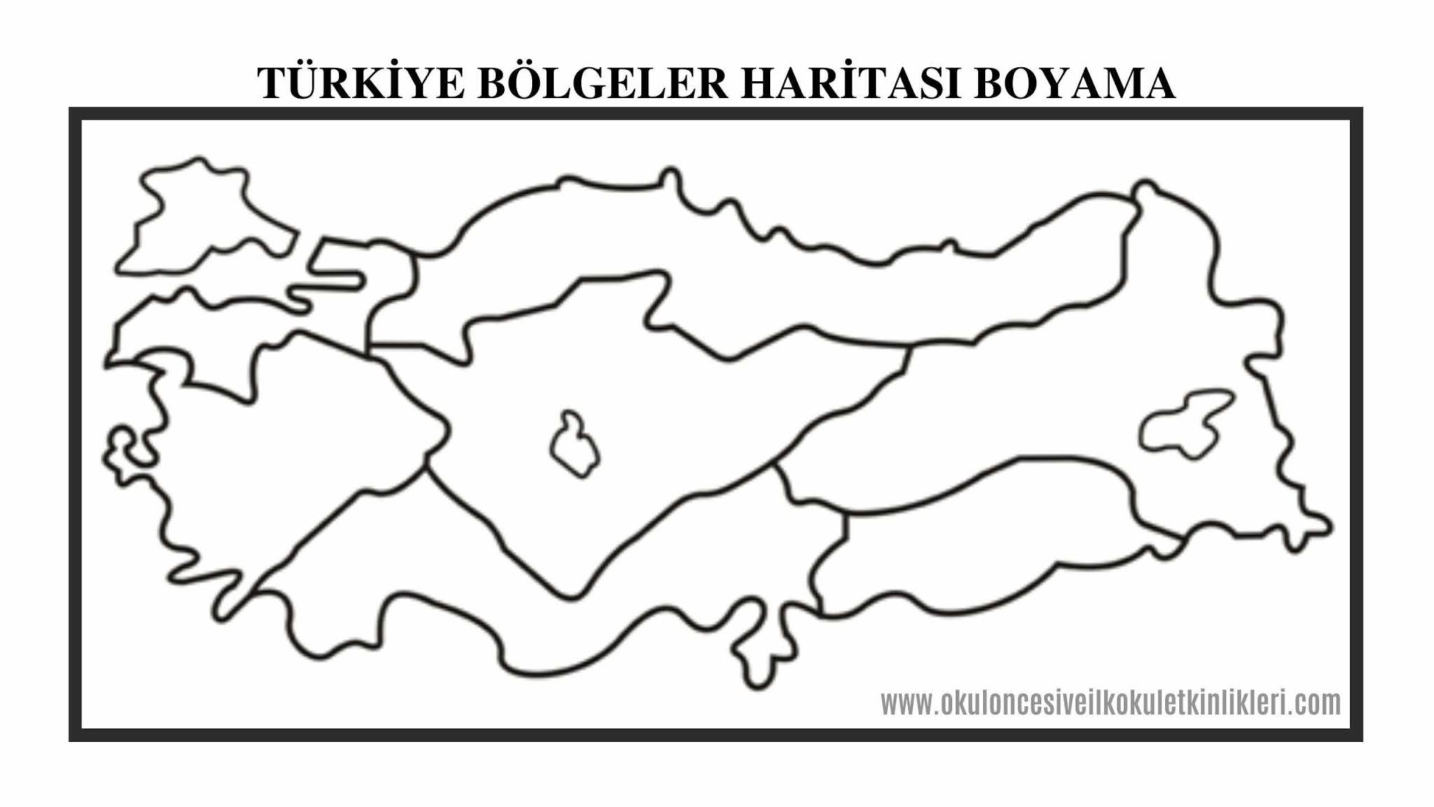 orijinal geleneksel addicted türkiye haritası bölgeler boyama nefes