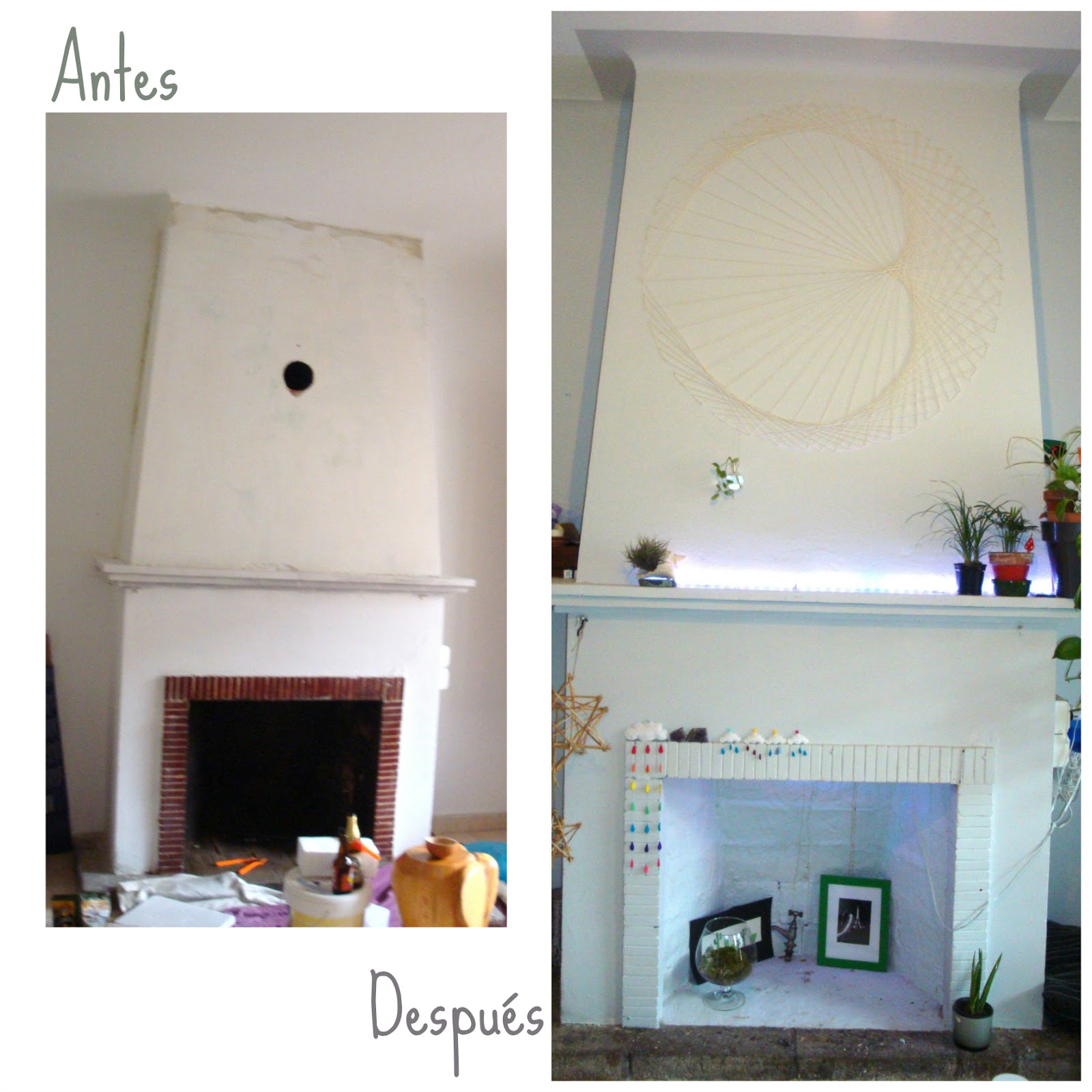 Oly Ria: REDECORANDO UNA CHIMENEA