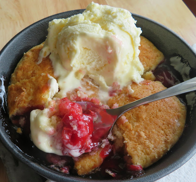 Skillet Cherry Cobbler