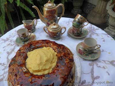  Rollo de merengue y albaricoque 