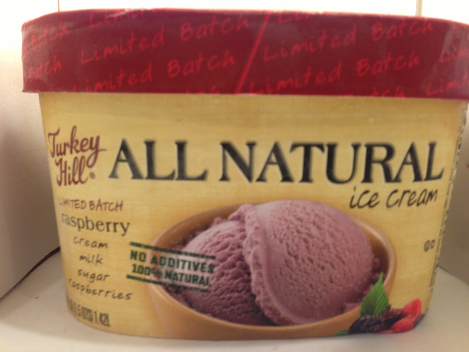 Crazy Food Dude Review Turkey Hill All Natural Raspberry Ice Cream