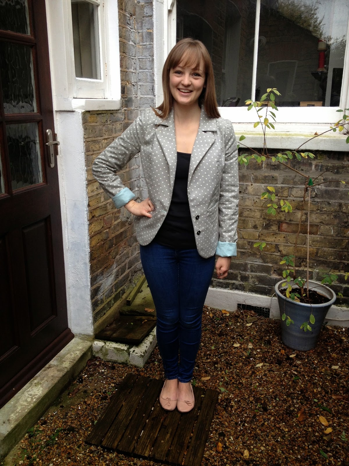 Diary of a Chain Stitcher: Polka Dot Chloe Jacket from Jolie Marie Louise