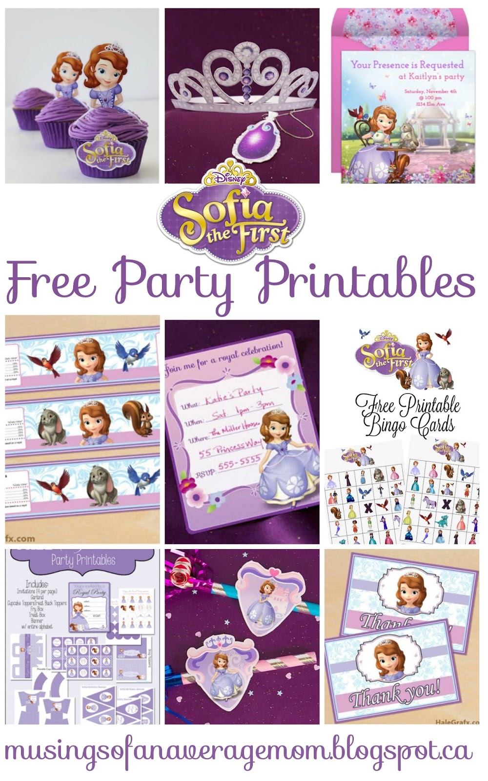Musings Of An Average Mom Sofia The First Party Printables