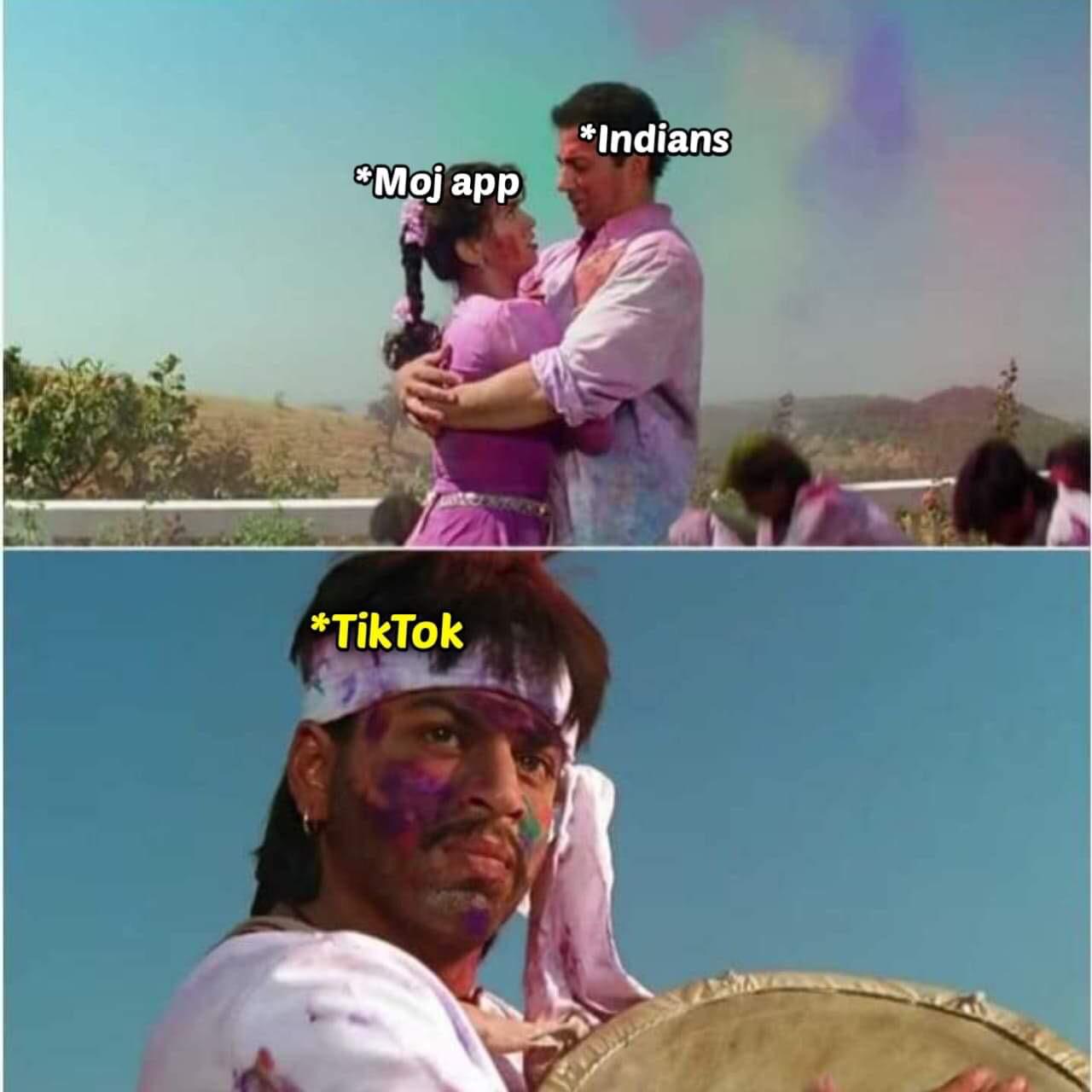 Funny Memes started on Moj app