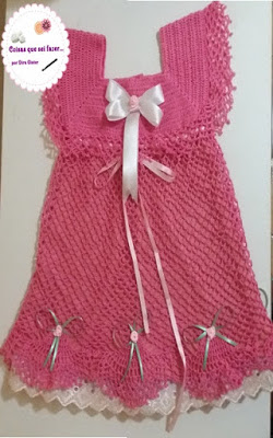 vestido de crochê para menina de 3 anos