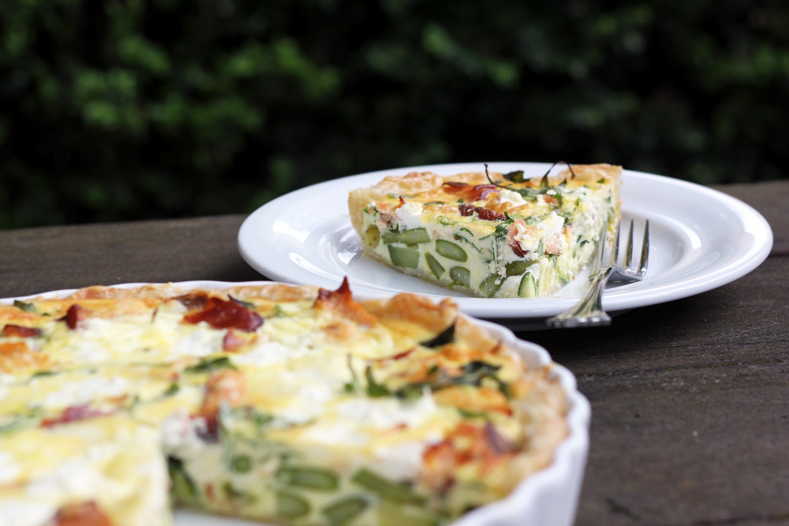 Blue Kale Road: Smoked Salmon, Vegetable and Ricotta Quiche: Puff ...