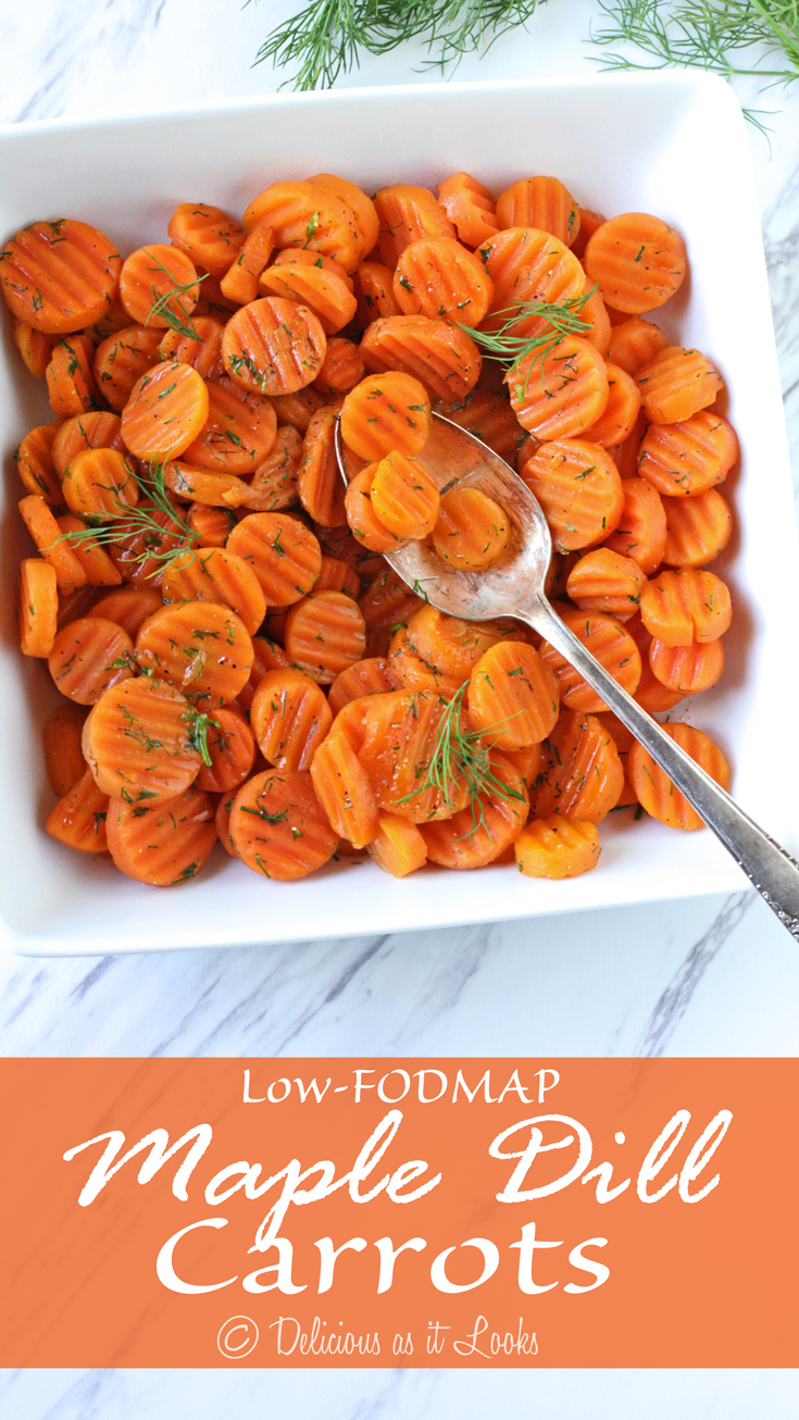 Delicious as it Looks LowFODMAP Maple Dill Carrots