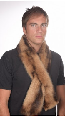 Men's fur scarves
