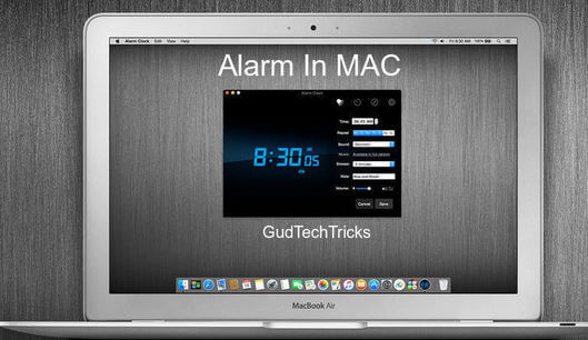 How to Set Alarm on MAC