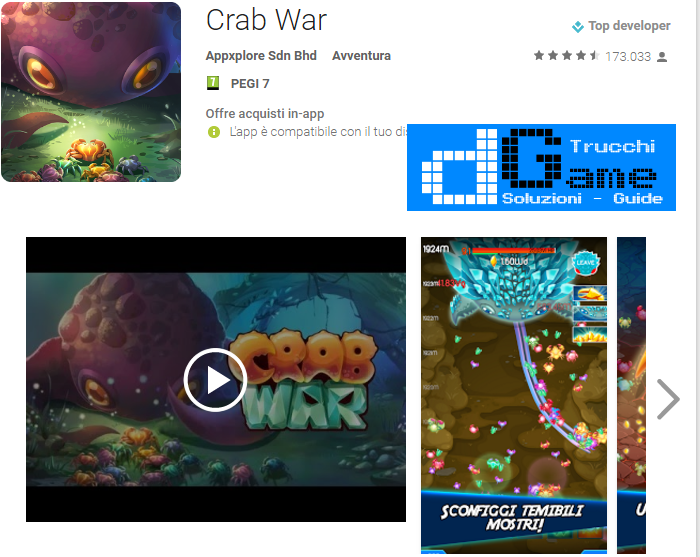 Trucchi Crab War Mod Apk Android v1.3.2