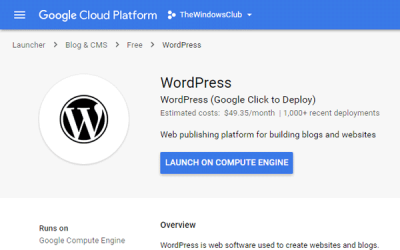 Cómo instalar WordPress en Google Cloud Platform