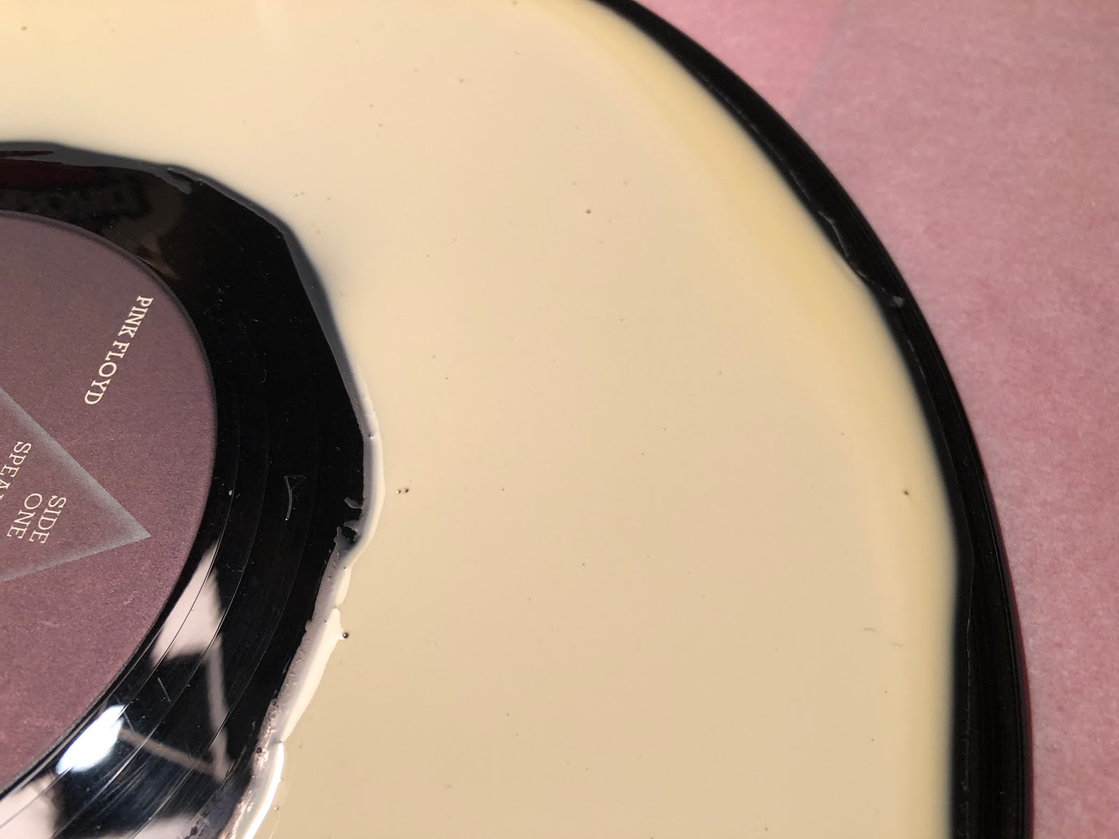 Restoring a Vinyl Record with Glue