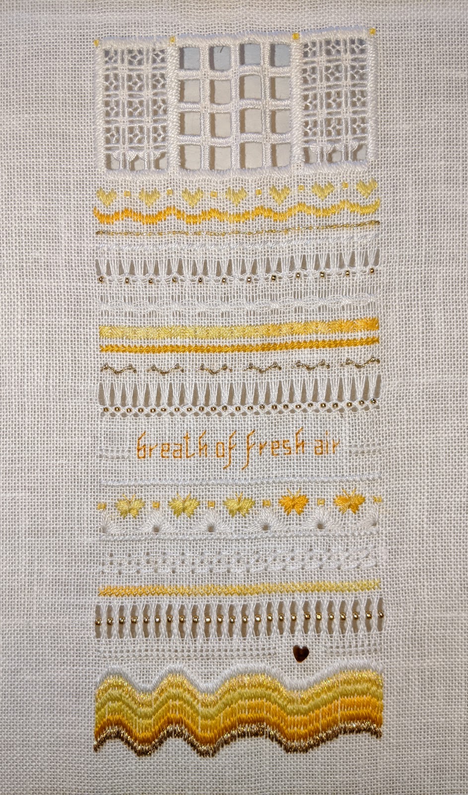 Crafting a Life FINISHED NEEDLEWORK Victoria Sampler "4 Elements