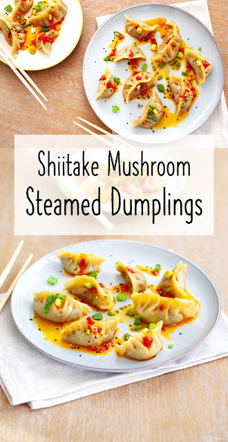 Shiitake Mushroom Steamed Dumplings |Euphoric Vegan