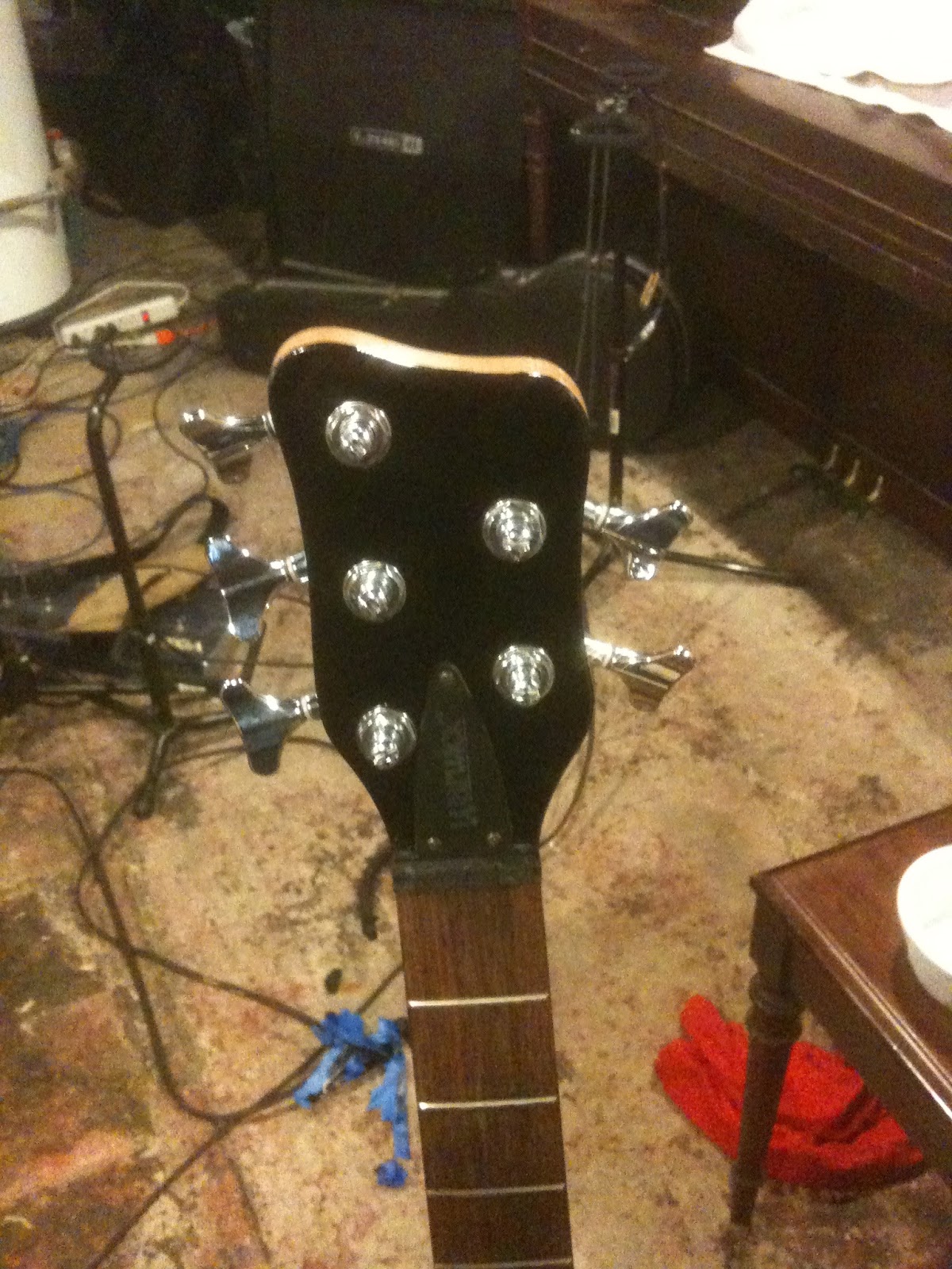 This, that, and the other thing Bass Guitar Headstock Paint Job