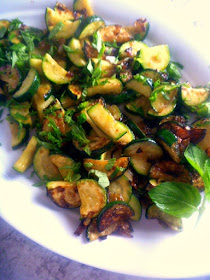 My Simple Sauteed Zucchini is simple, honest food, bursting with lemon and mint, and done in a flash! - Slice of Southern