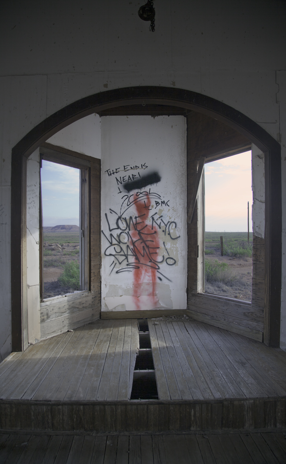 Stretching my comfort zone Abandoned church near Billy The Kid's Grave