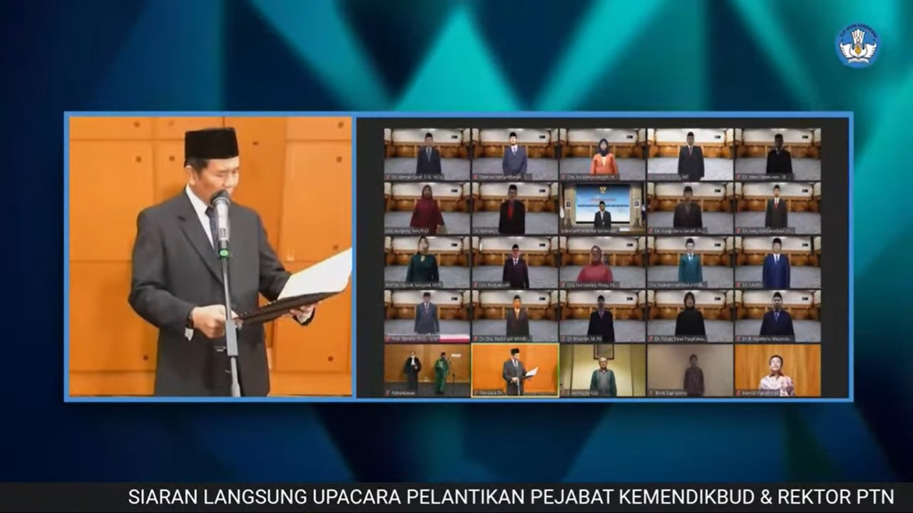 Sesjen Kemdikbud Prof. Ainun Na'im, Ph.D., M.B.A Lantik 13 Pejabat