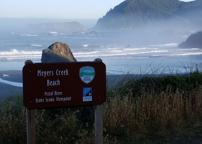 Meyers Creek Oregon Pistol River Scenic Viewpoint