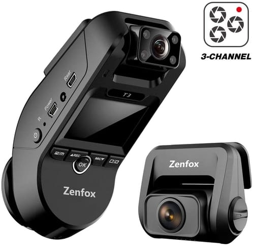 Review Zenfox T3 3CH 2K 3 Channel Dash Cam 