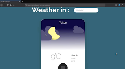 Preview Responsive Weather App In HTML