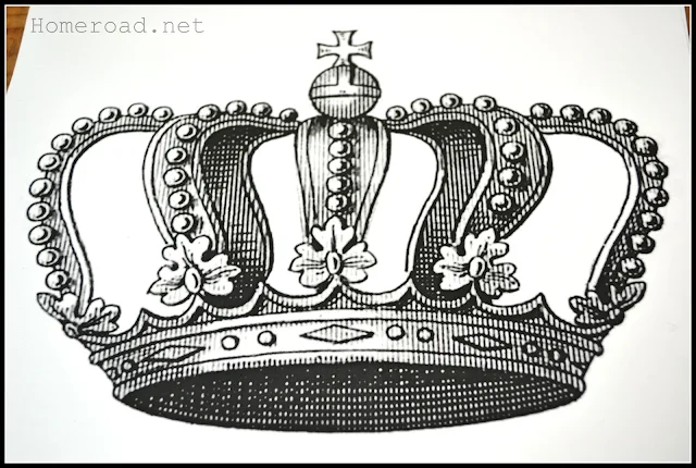 crown design for the chair