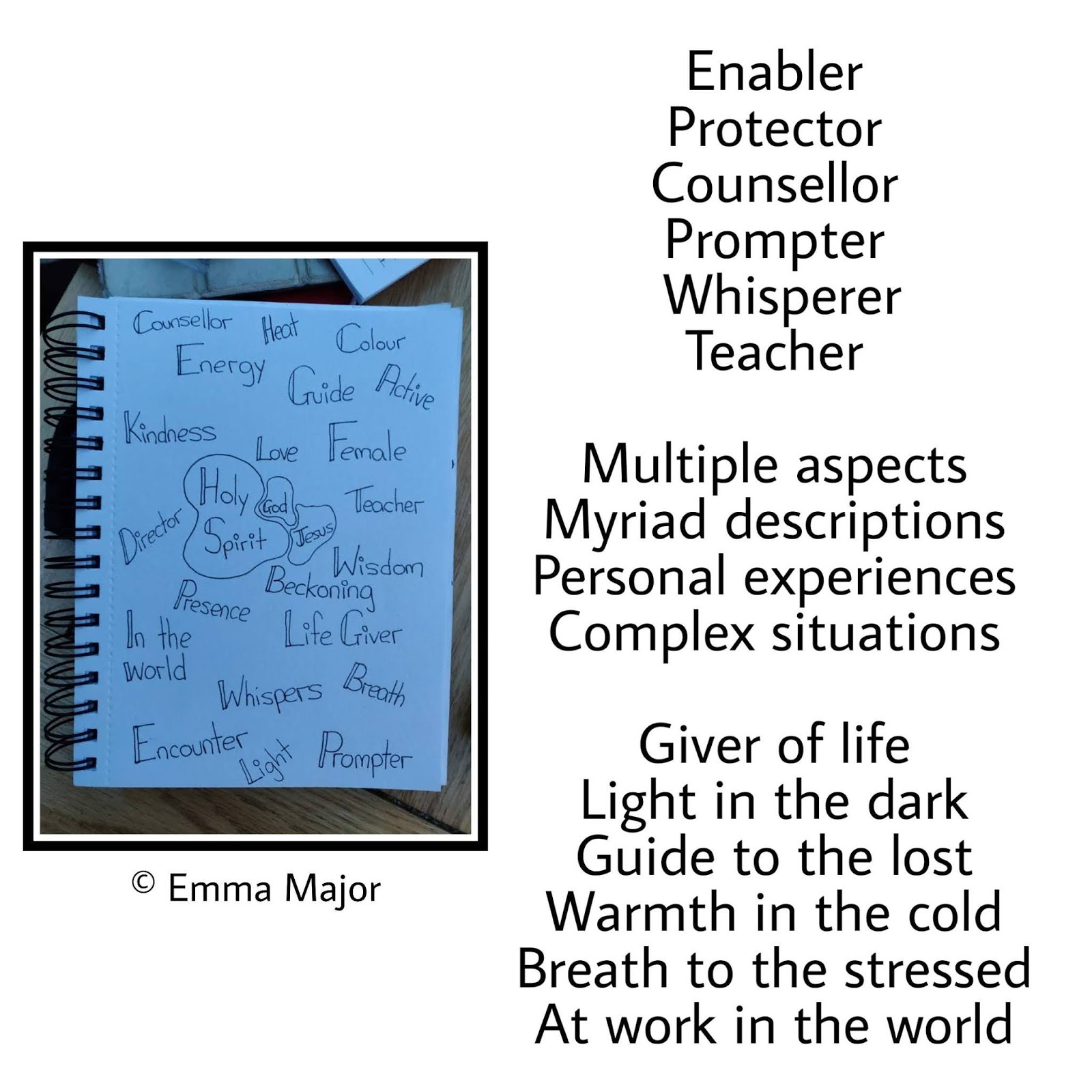 LLM Calling How do you describe the Holy Spirit?