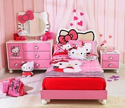 desain kamar anak hello kitty