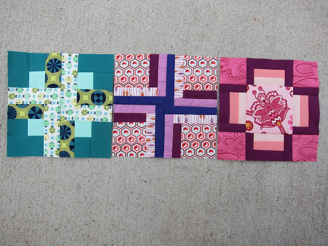 krislovesfabric: Tula Pink's 100 Modern Blocks my block #2 and #3