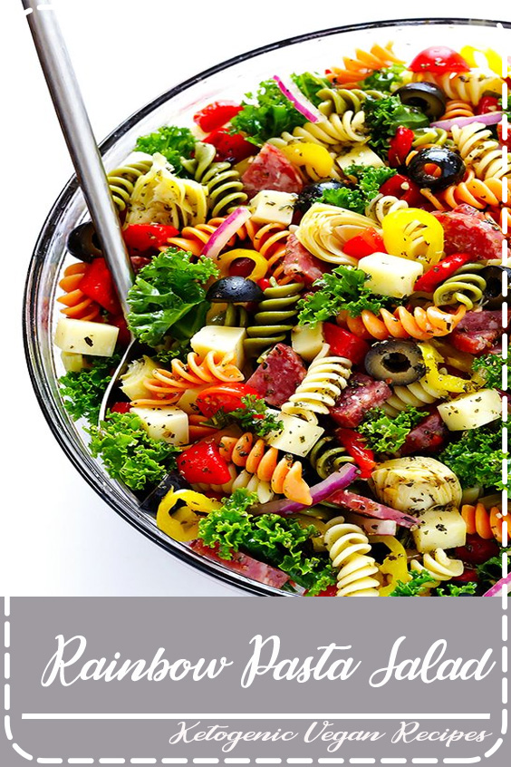 Rainbow Pasta Salad Kitchen Delphine