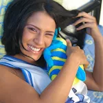 Andrea Rincon, Selena Spice Galeria 17: Pijama Azul Y Blanco Foto 42