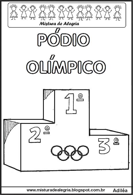Desenho de olimpiadas pintado e colorido por Poppet o dia 28 de