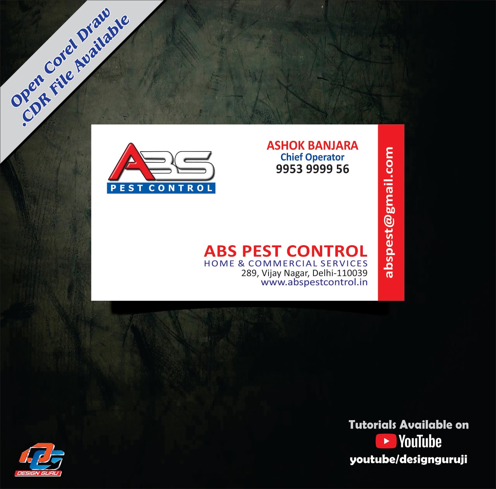 Pest Control Visiting Card Design - Design Guruji