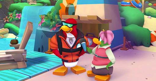 Box Critters - Ondas do CP - Club Penguin: Como nadar depois das