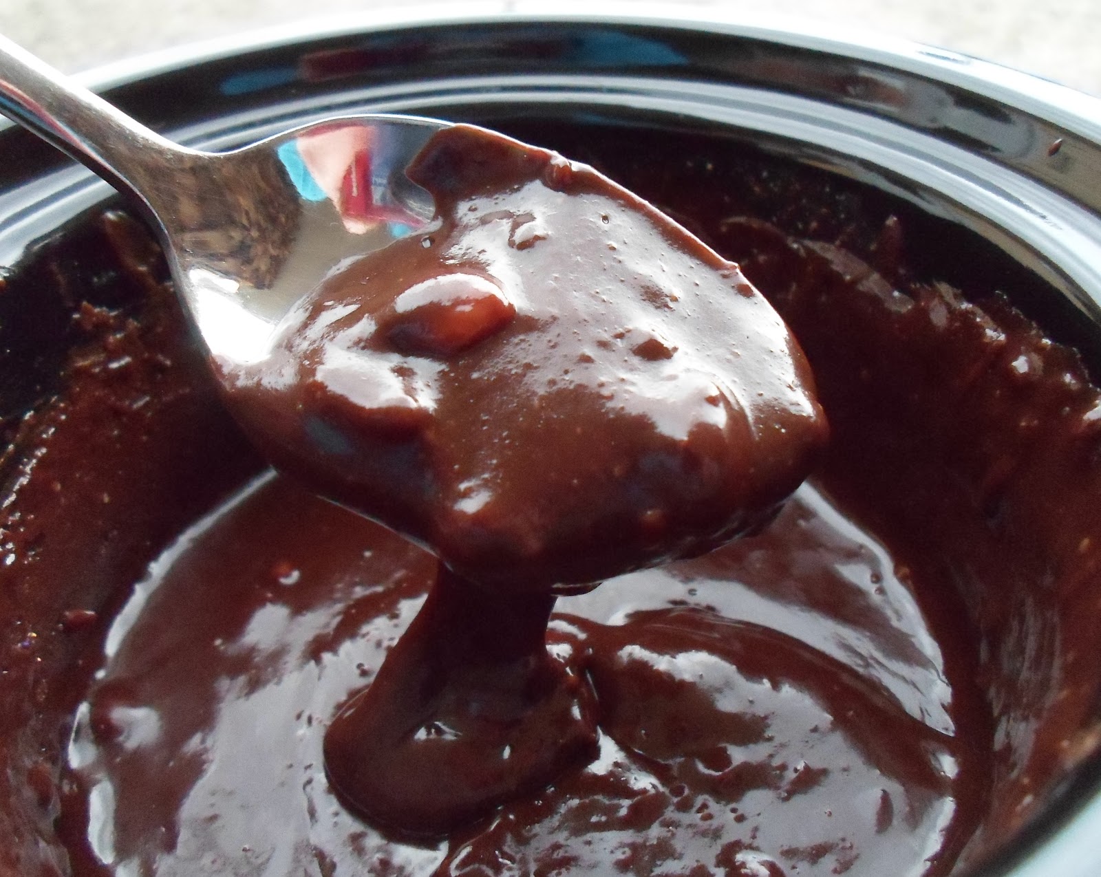 Happier Than A Pig In Mud Chocolate Candy Fondue, Using Leftover or