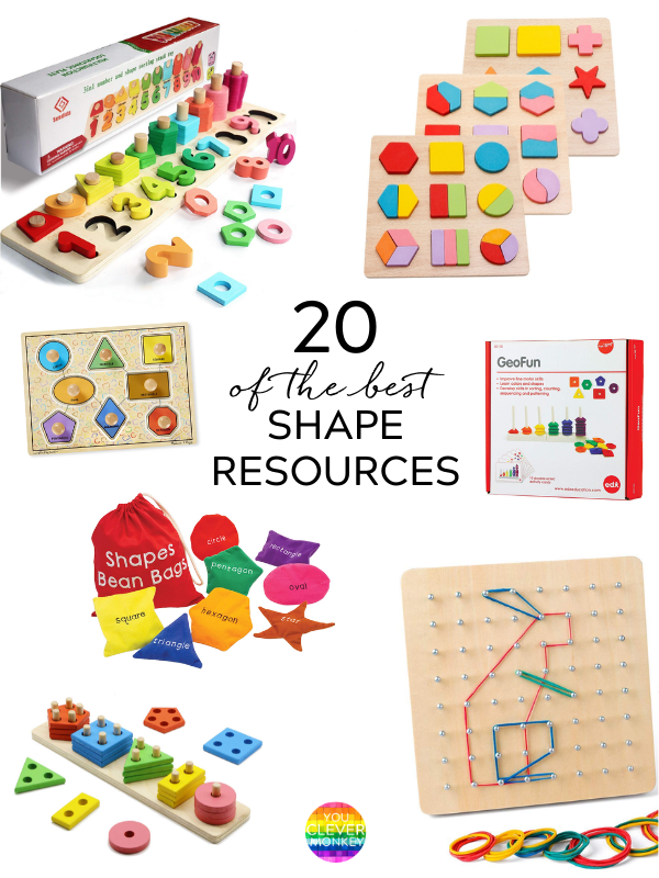 20 OF THE BEST RESOURCES FOR TEACHING SHAPES you clever monkey