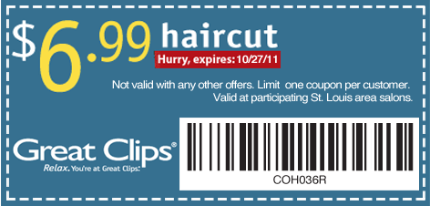 SHORT ON CENTS: LOCAL READERS: GREAT CLIPS: $6.99 HAIRCUTS