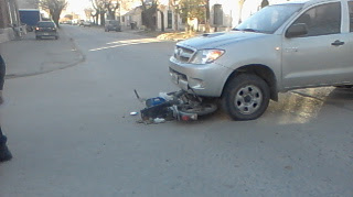 ACCIDENTE EN CALLE ARELLANO Y VIEYTES